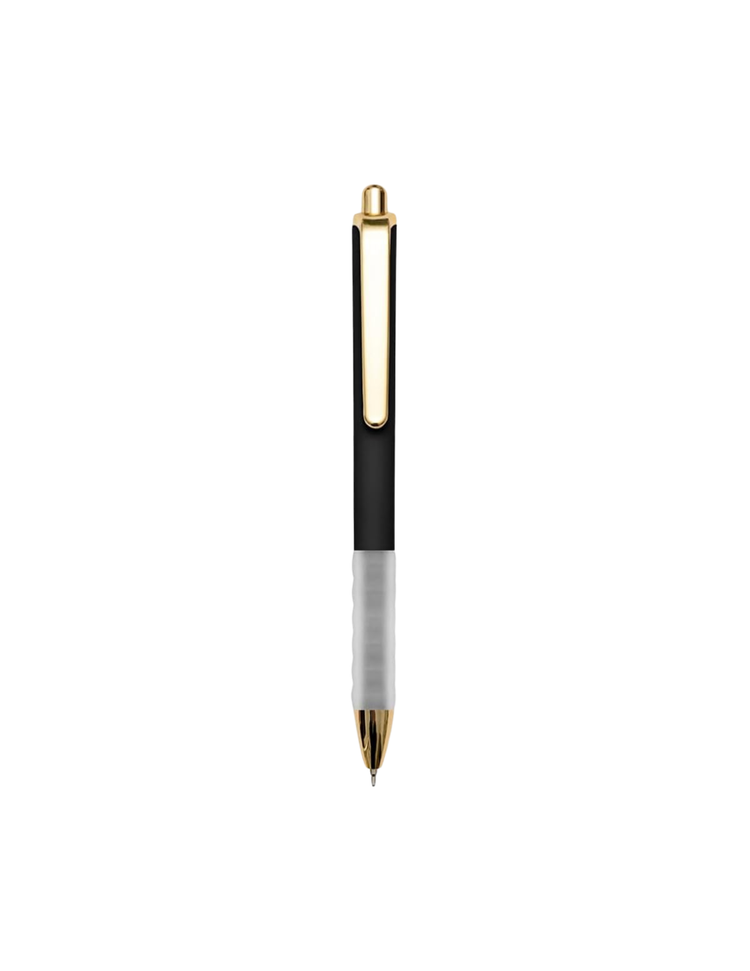 1mm Ball Point Black Pens w/ Metal Clip