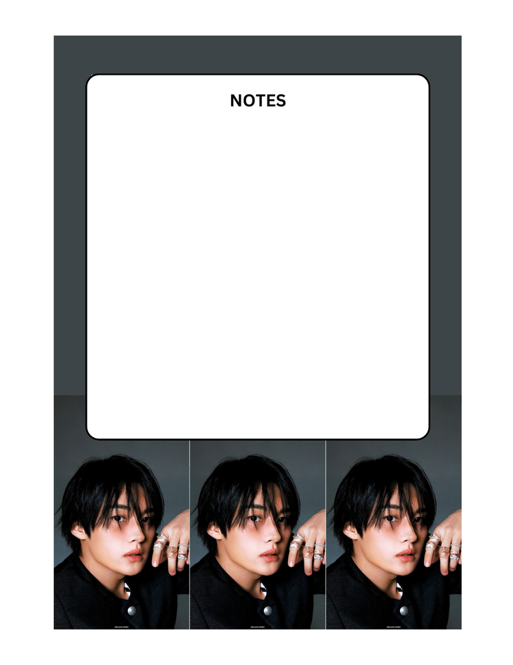Lee Know notepad