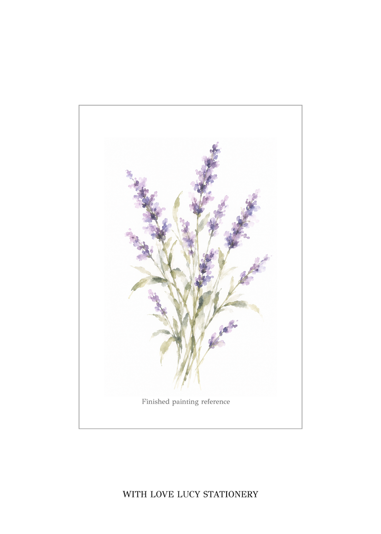 purple flower water color painted photo
