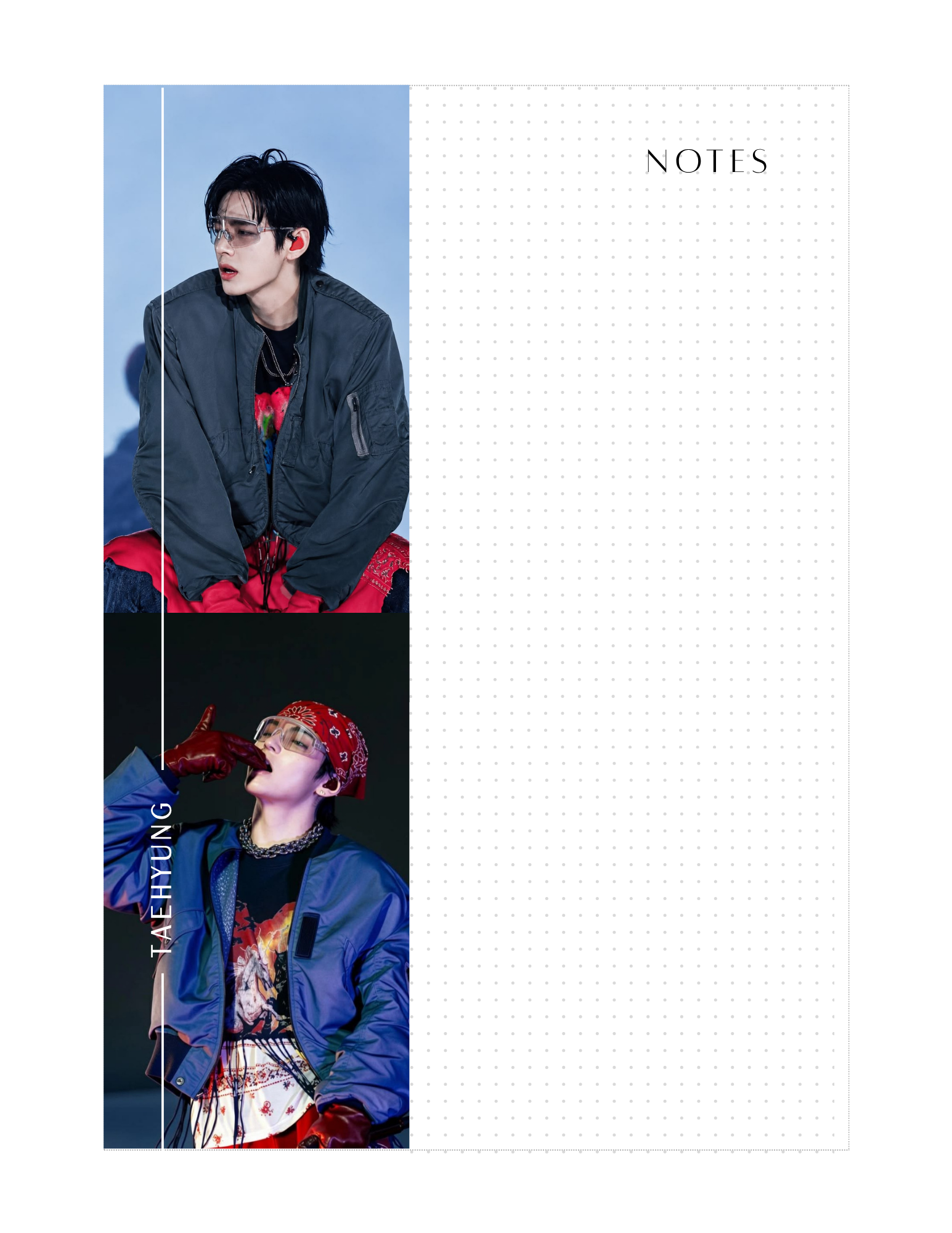 Taehyung (V) 4.5x6.5 Notepad #5