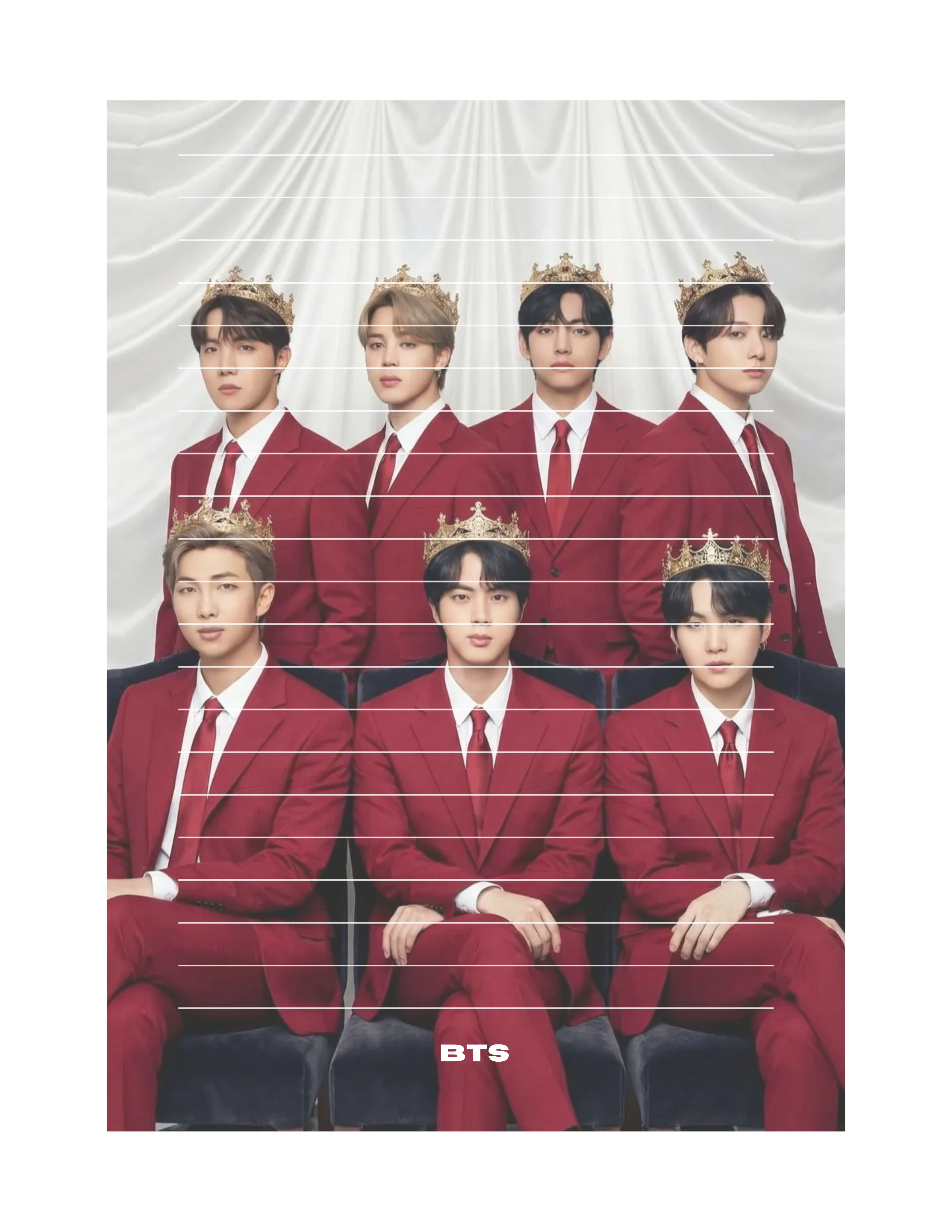 BTS OT7 4.5x6.5 Notepad #3