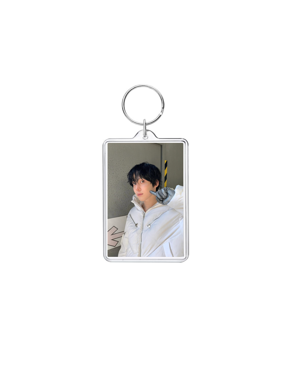 ATZ 1.82 x 1.28 in Clear Acrylic Keychain
