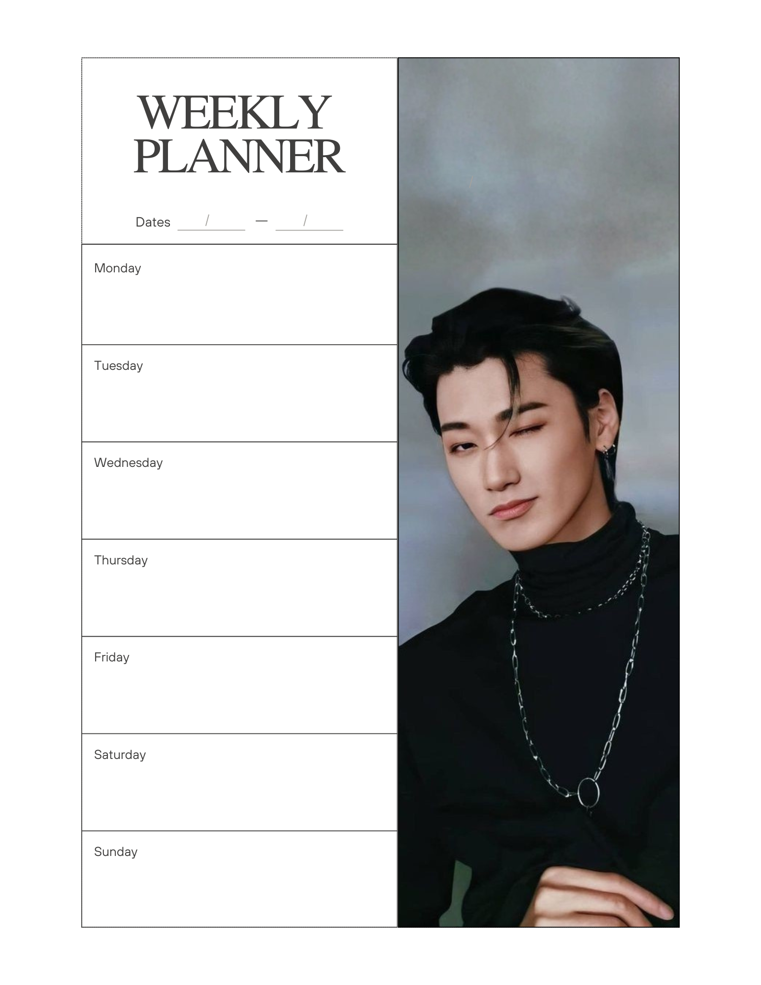 San 6x8 Weekly Planner