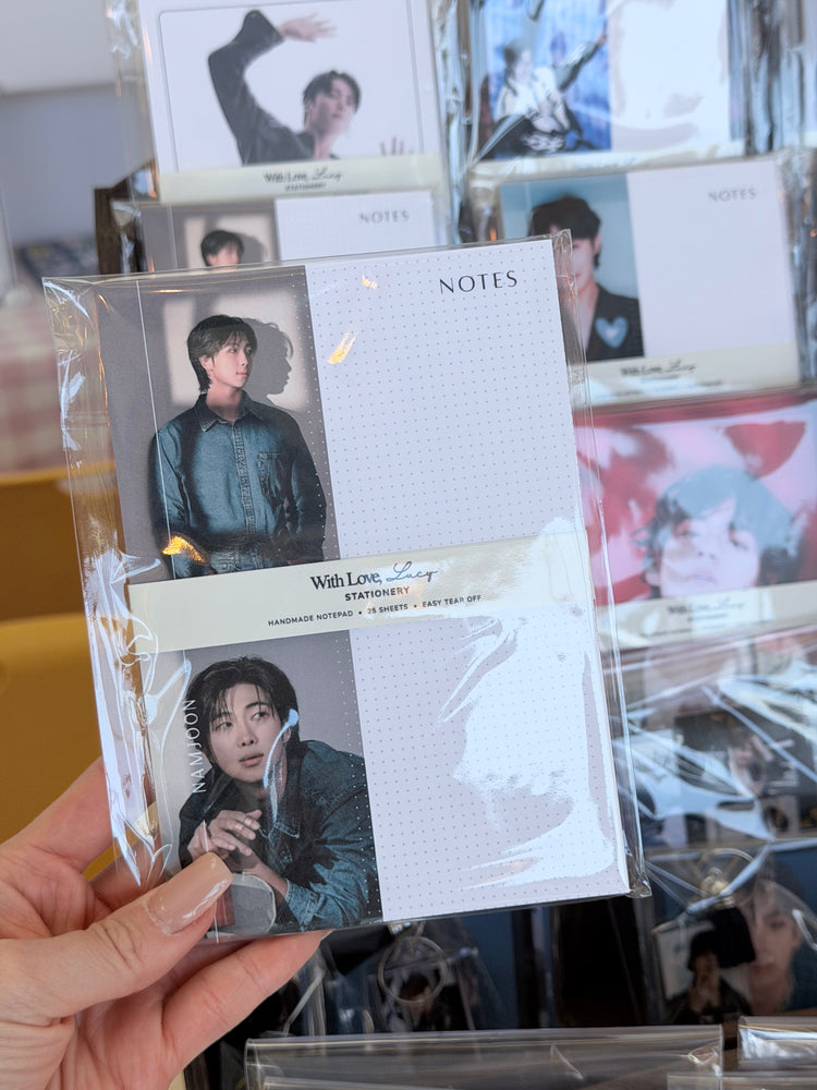 Small handmade notepad with fan art