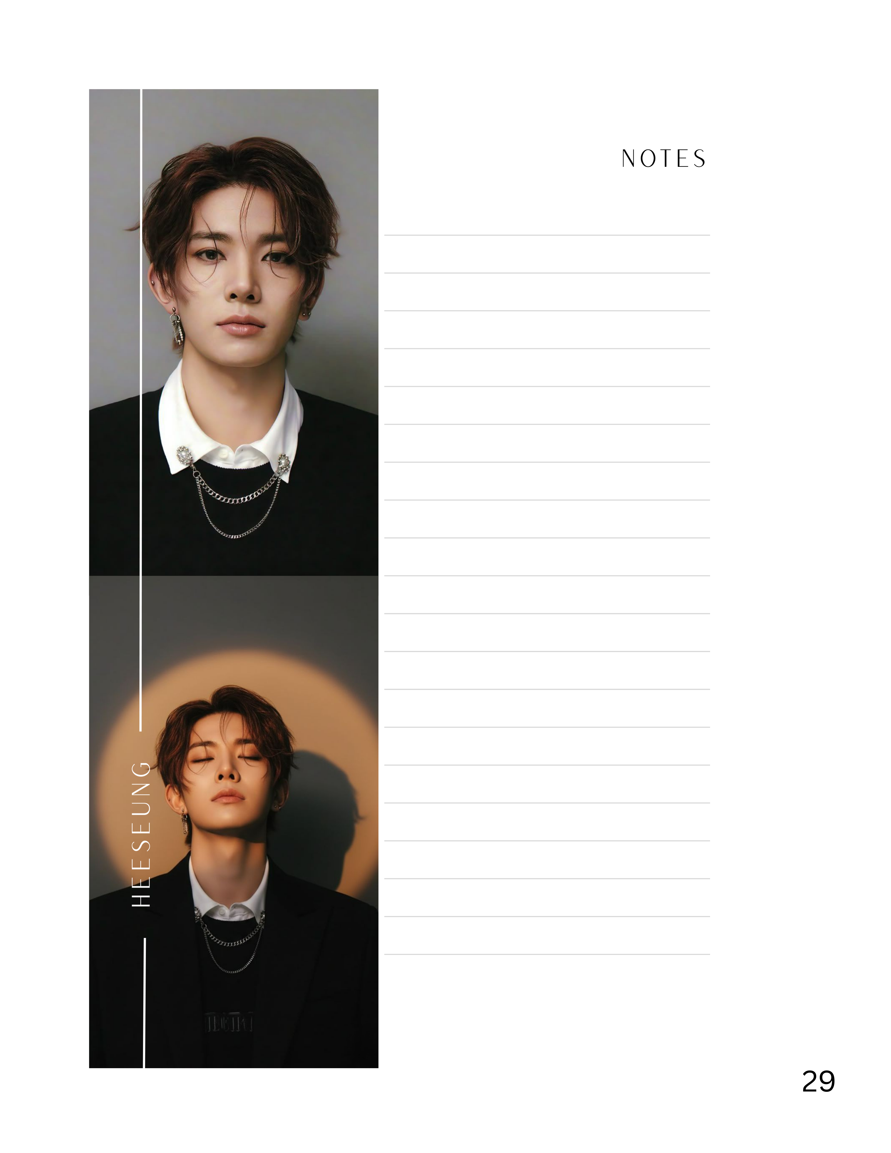 Heeseung 4.5x6.5 Notepad #1