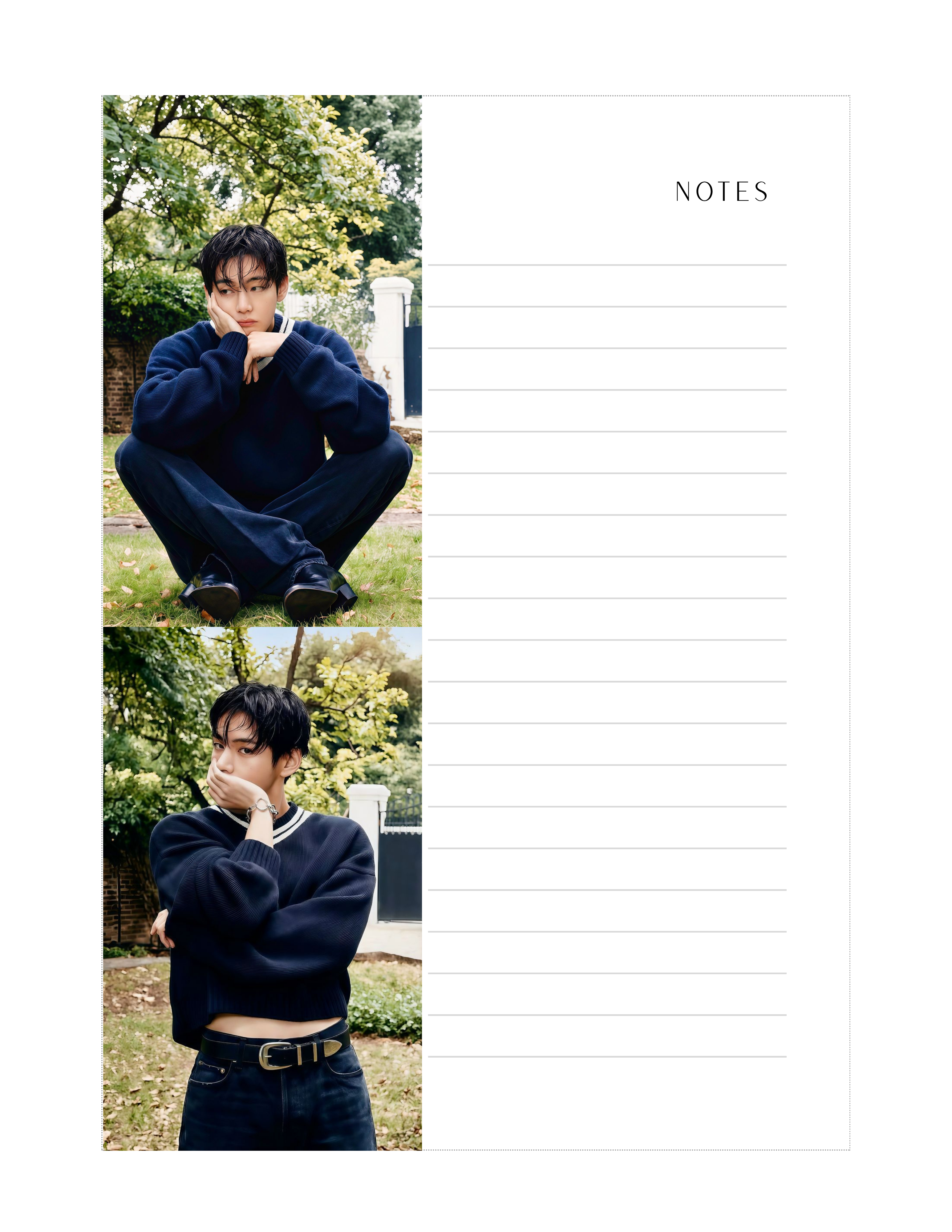 Taehyung (V) 4.5x6.5 Notepad #4