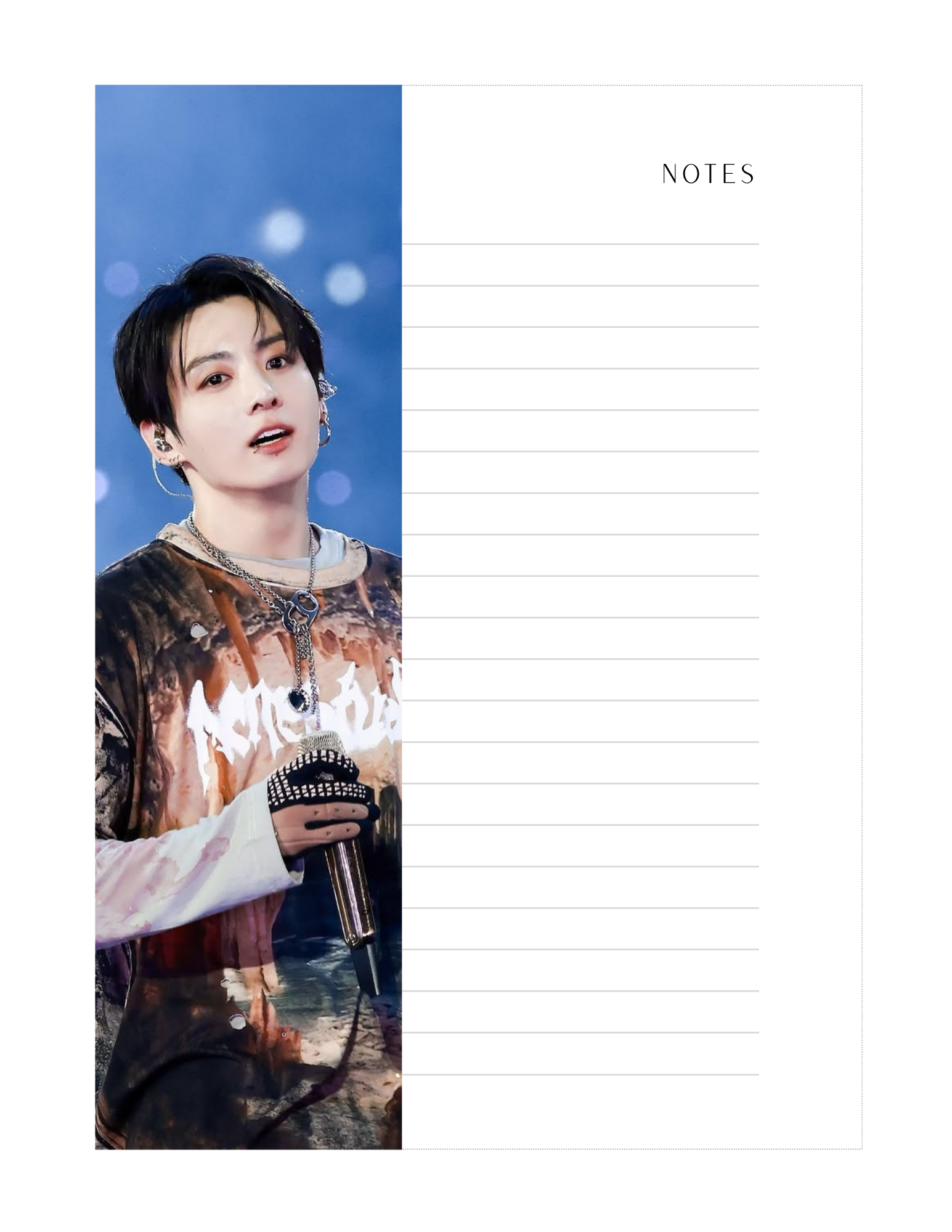 Jungkook 4.5x6.5 Notepad #3
