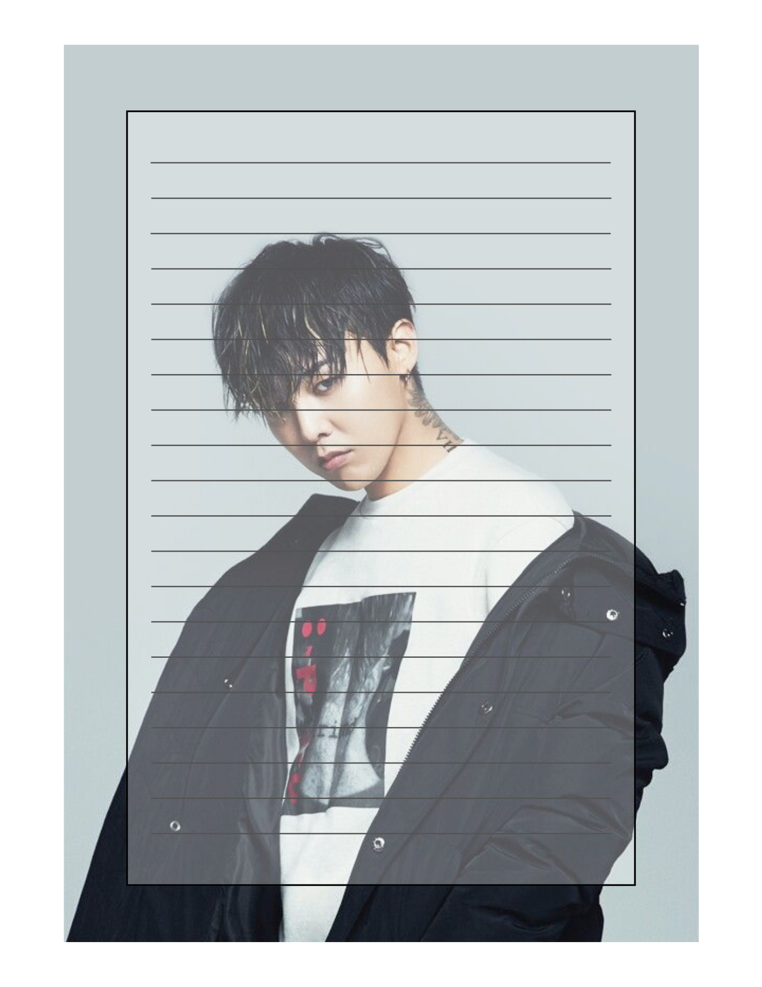G-Dragon (GD) 4.5x6.5 Notepad