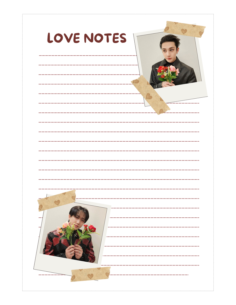 Bangchan/Changbin V-Day Love 4.5x6.5 Notepad