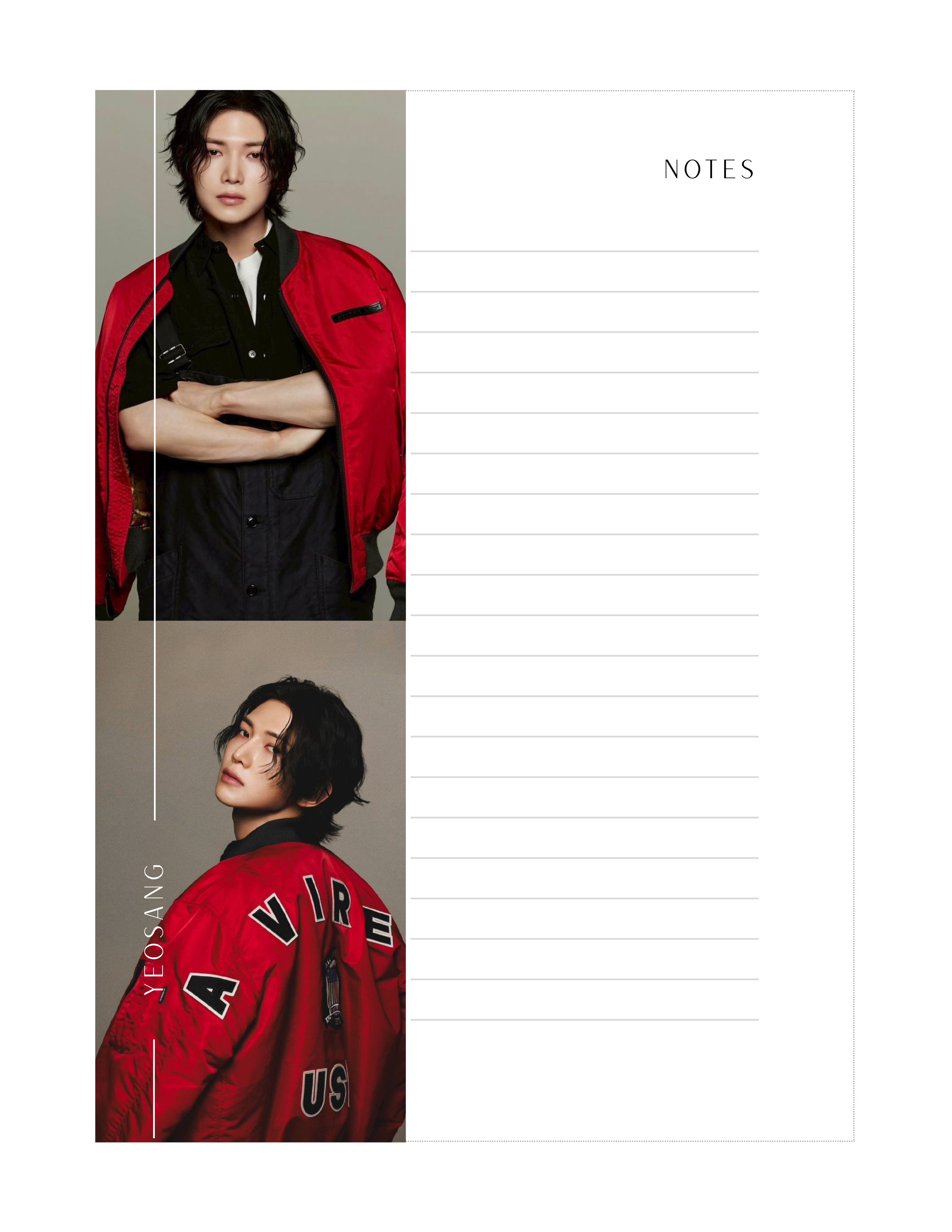 Yeosang 4.5x6.5 Notepad #1