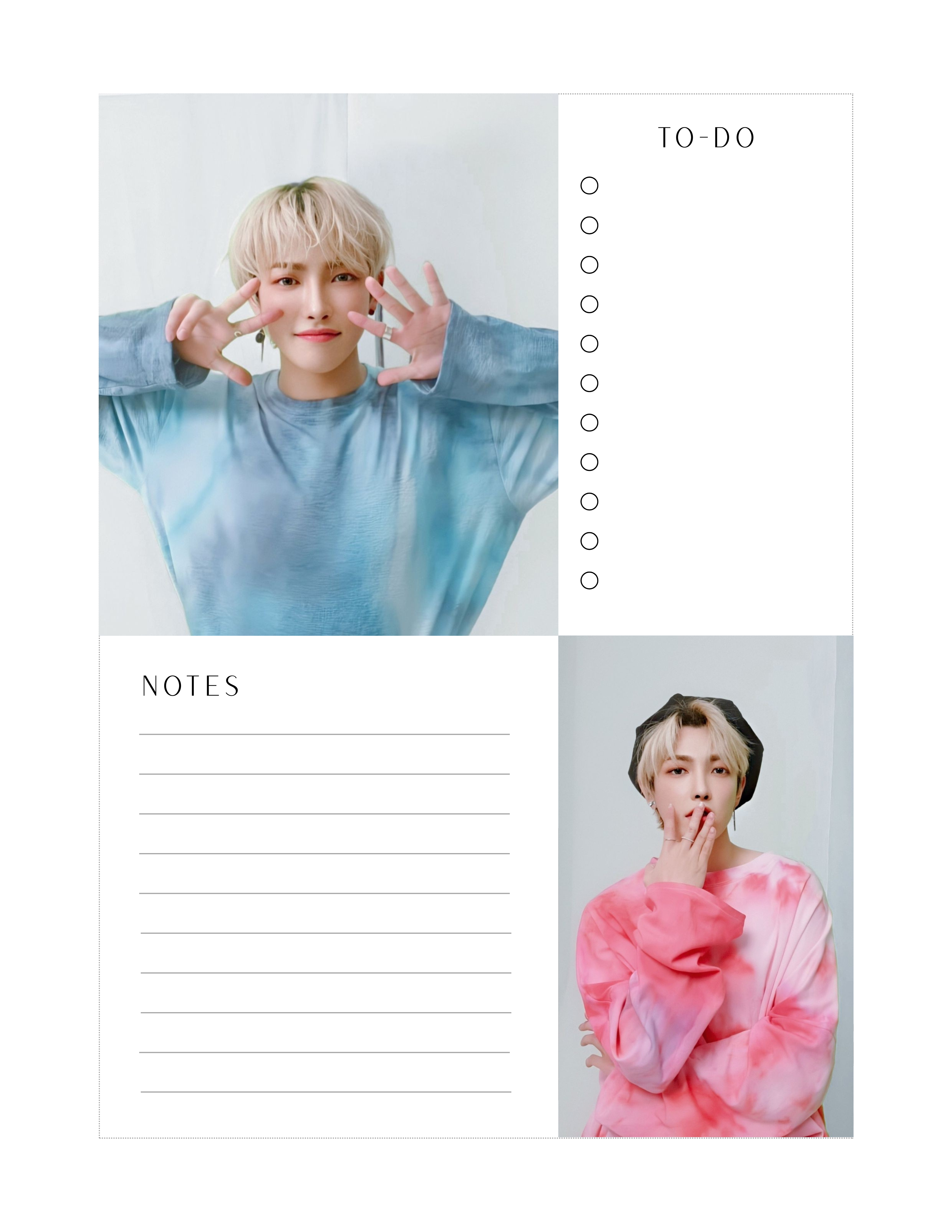 Hongjoong 4.5x6.5 Notepad #2