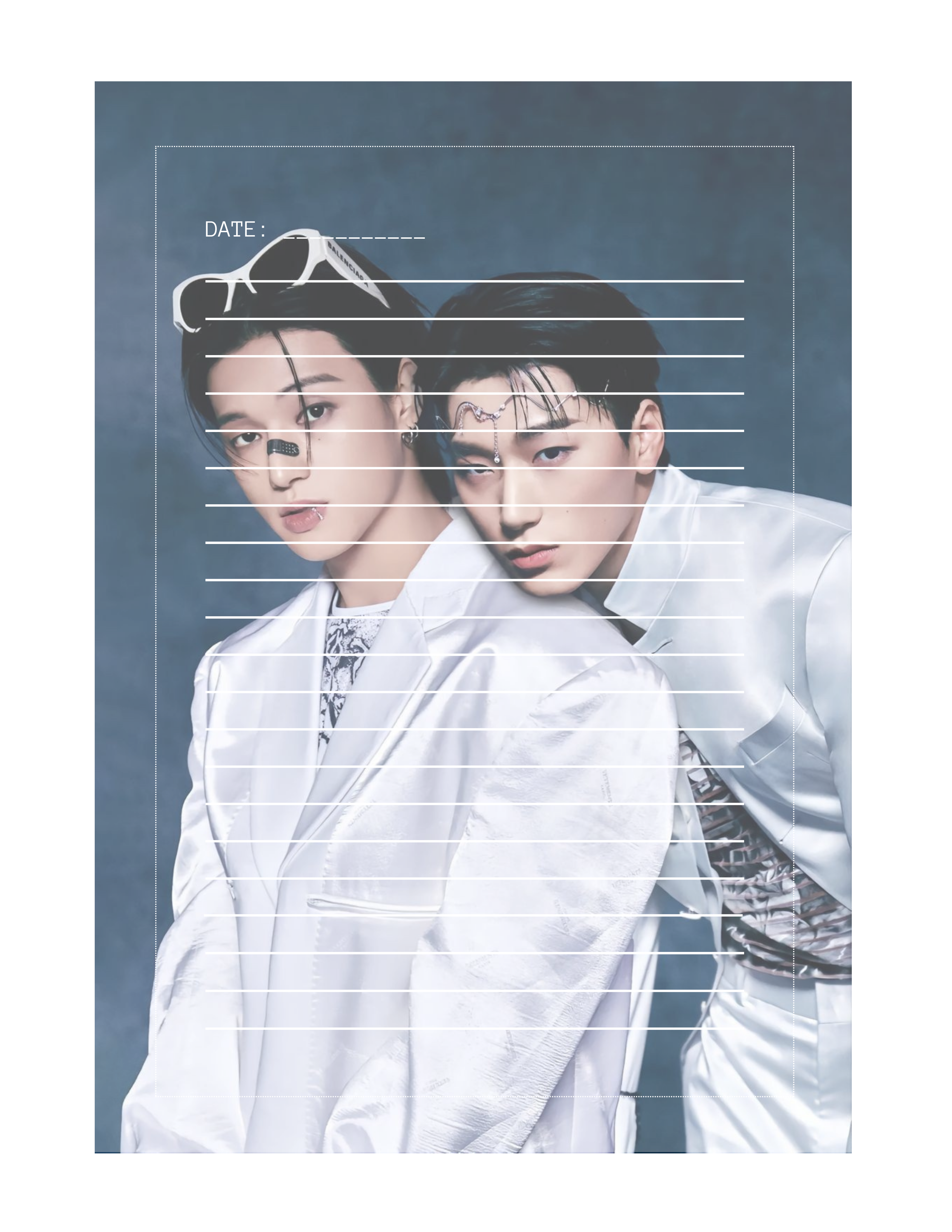 Woosan (Wooyoung + San) 4.5x6.5 Notepad #1