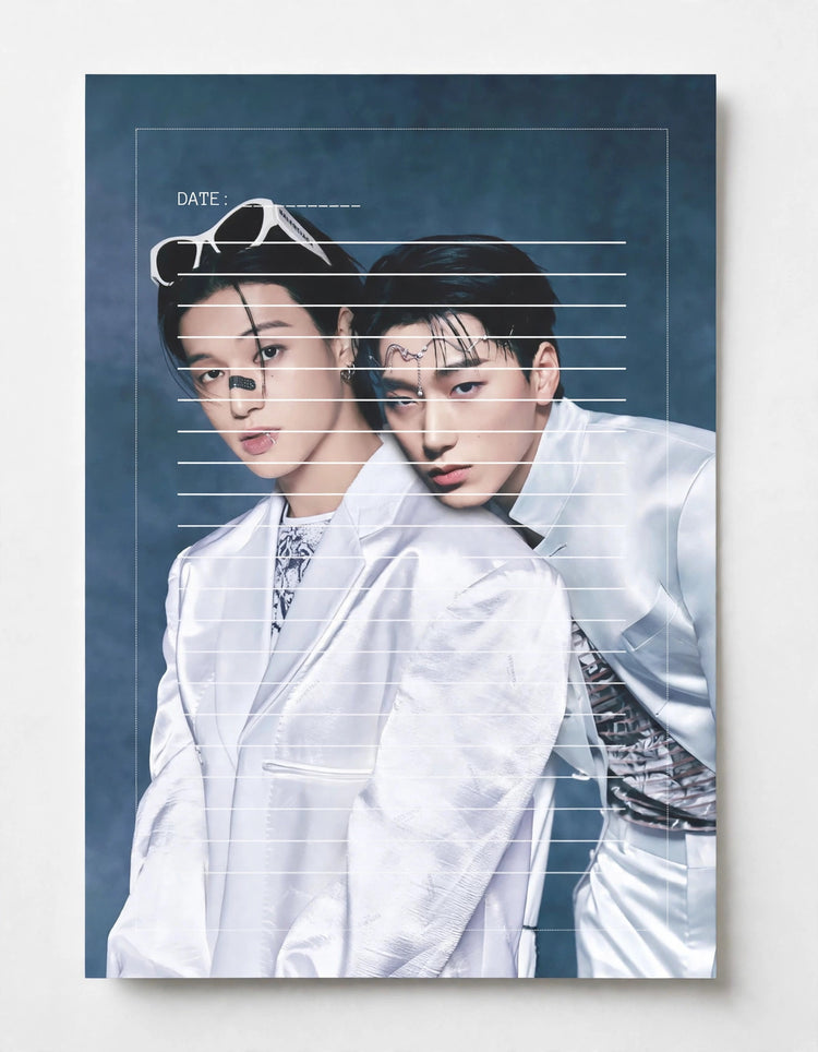 Woosan (Wooyoung + San) 4.5x6.5 Notepad #1